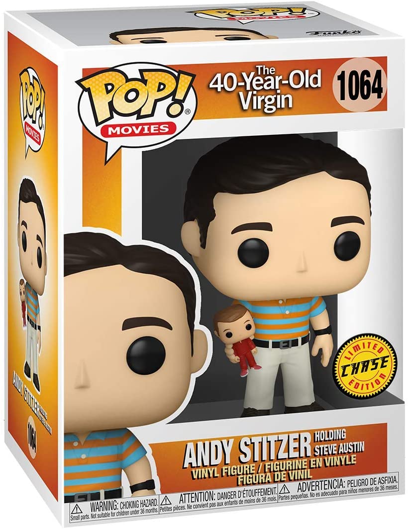 40 Year Old Virgin | Funko Pop! Movies: 40 Year Old Virgin - Andy Holding Oscar (Styles May Vary) |