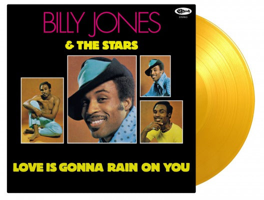 Billy Jones & The Stars | Love Is Gonna Rain On You (50th Anniversary Edition, Translucent Yellow Vinyl) [Import] | Vinyl