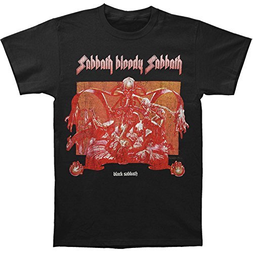 Black Sabbath | Black Sabbath Sabbath Bloody (Distressed) Men'S T-Shirt, Black, Medium | Apparel