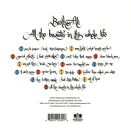 Brother Ali | All The Beauty In This Whole Life (Clear Vinyl, Digital Download Card) (2 Lp's) | Vinyl - 0