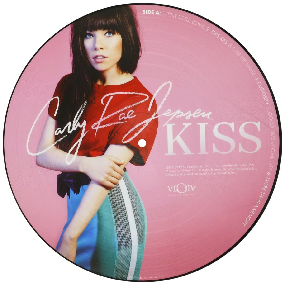 Carly Rae Jepsen | Kiss [Import Picture Disc] LP | Vinyl