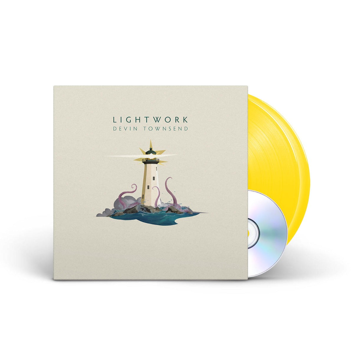 Devin Townsend | Lightwork (Indie Exclusive, Colored Vinyl, Yellow, 180 Gram Vinyl, Gatefold LP Jacket, Booklet, Bonus Cd) (2 Lp's) | Vinyl