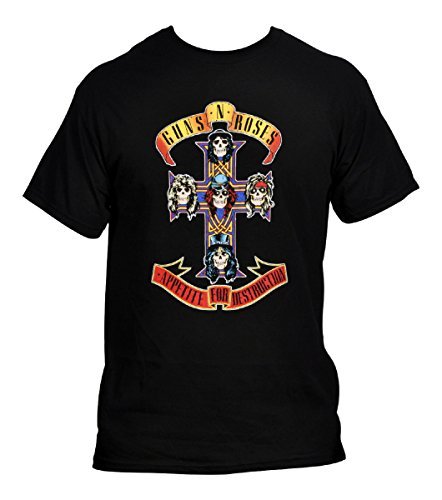 Guns N Roses | Men'S Guns N' Roses Cross T Shirt, Black, Xx-Large | Apparel