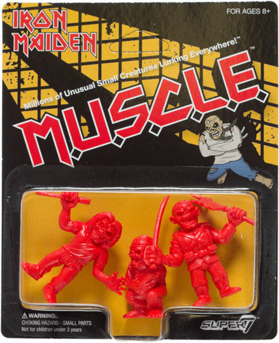 Iron Maiden | Iron Maiden Muscle 3-Pack - Killers, The Trooper, Piece Of Mind (Red) | Toys