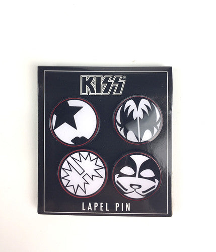 Kiss | KISS Multi Face Lapel Pin Set | Apparel