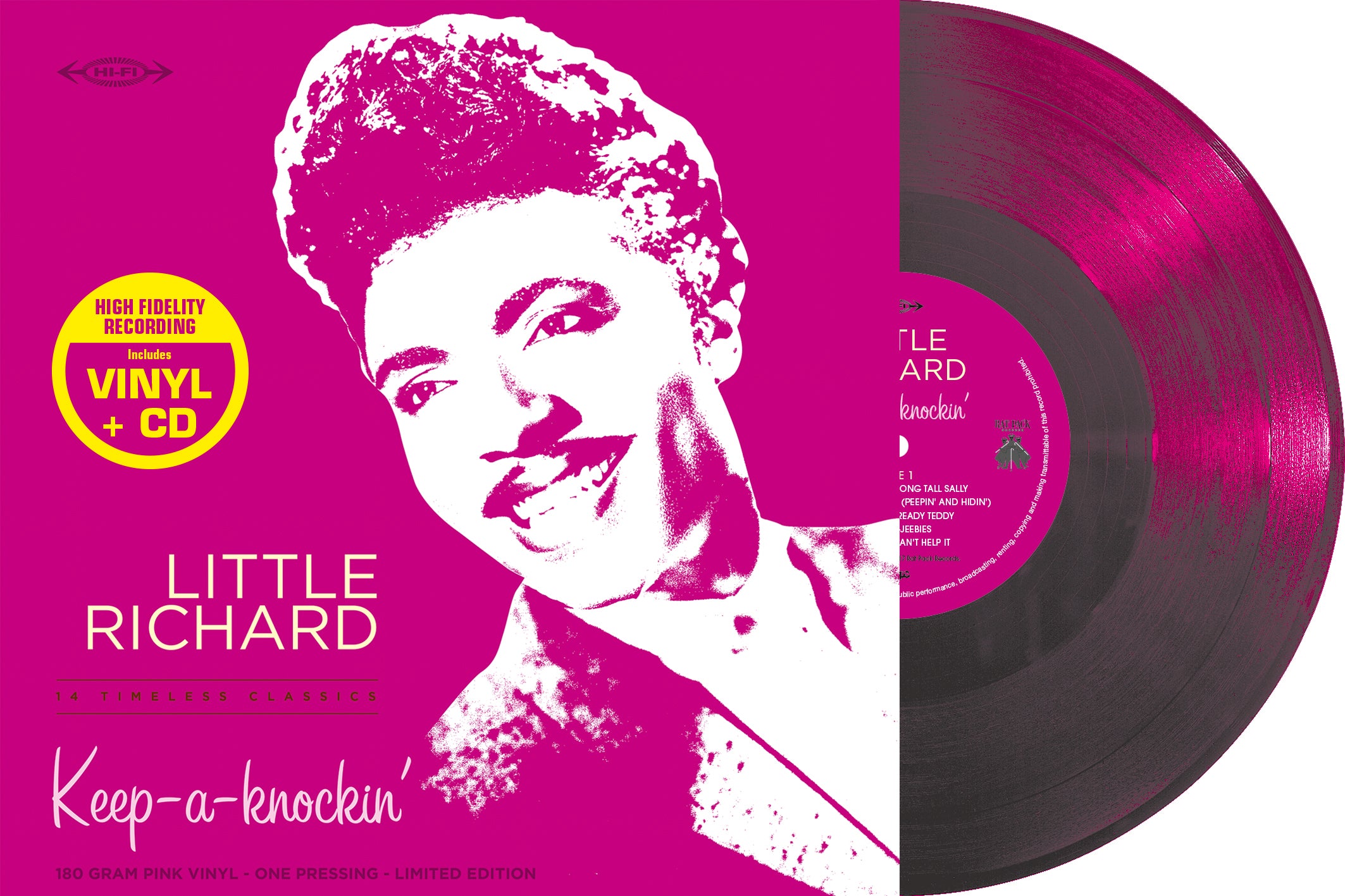 Little Richard | 33 Tours - Keep A-Knockin' (Pink Vinyl + CD) | Vinyl - 0