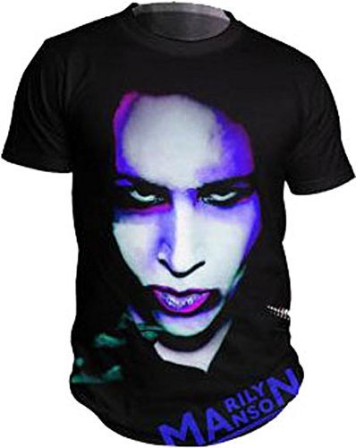 Marilyn Manson | Marilyn Manson Oversaturated Men'S T-Shirt, Black, X-Large | Apparel