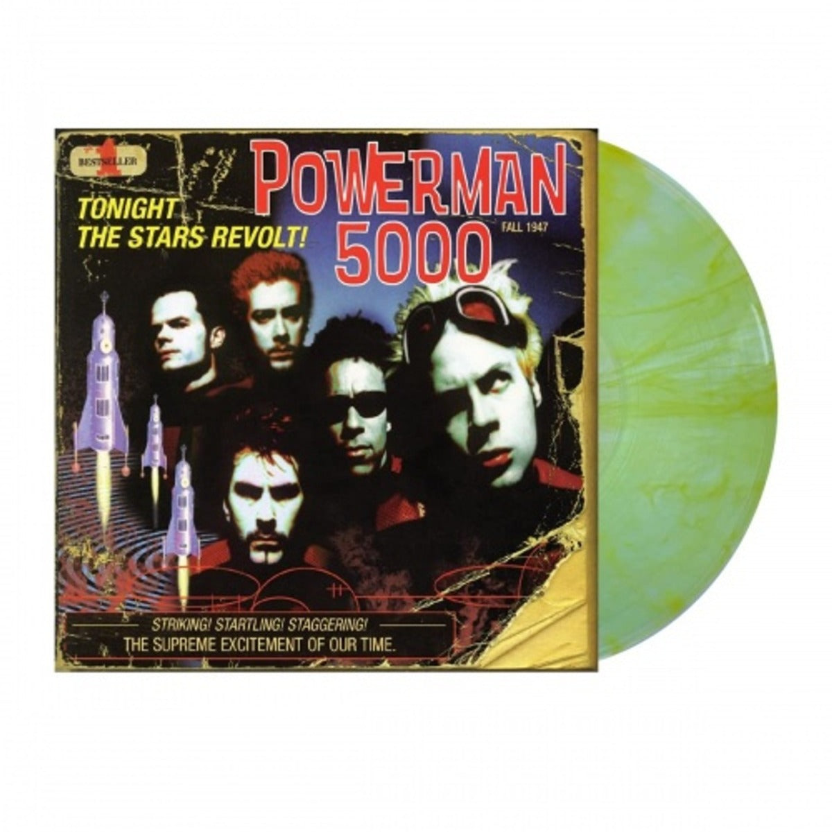 Powerman 5000 | Tonight The Stars Revolt (Limited Edition, Coke Bottle Clear W/ Yellow Sreaks Colored Vinyl) | Vinyl