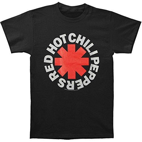 Red Hot Chili Peppers | Men'S Rhcp Classic Asterisk T Shirt, Black, Small | Apparel