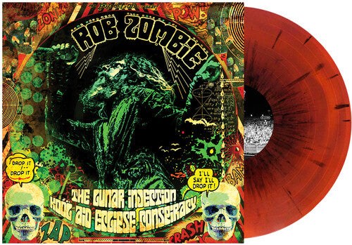 Rob Zombie | Lunar Injection Kool Aid Eclipse Conspiracy (Ox Blood & Orange Swirl w/ Black Splatterl) | Vinyl