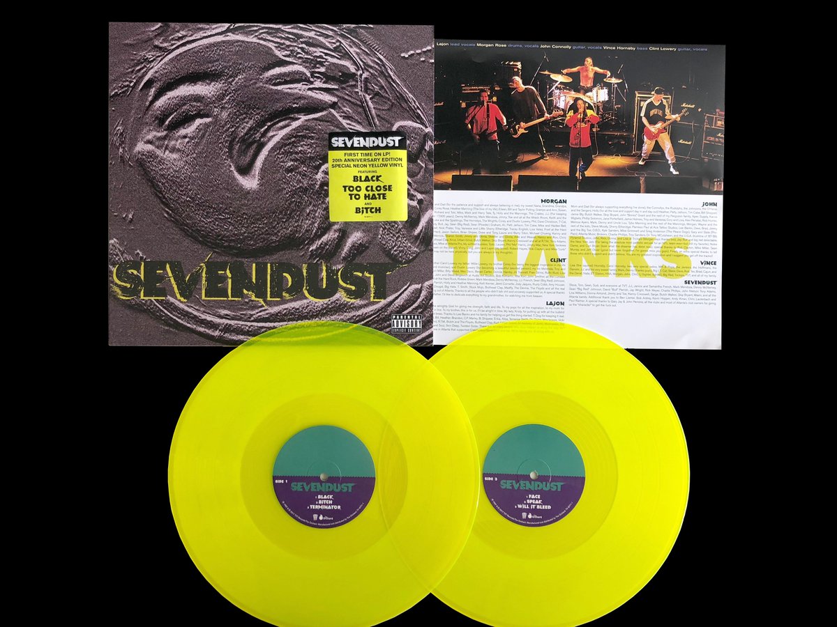 Sevendust | Sevendust: 20th Anniversary Edition (Neon Yellow Vinyl) (2 Lp's) | Vinyl