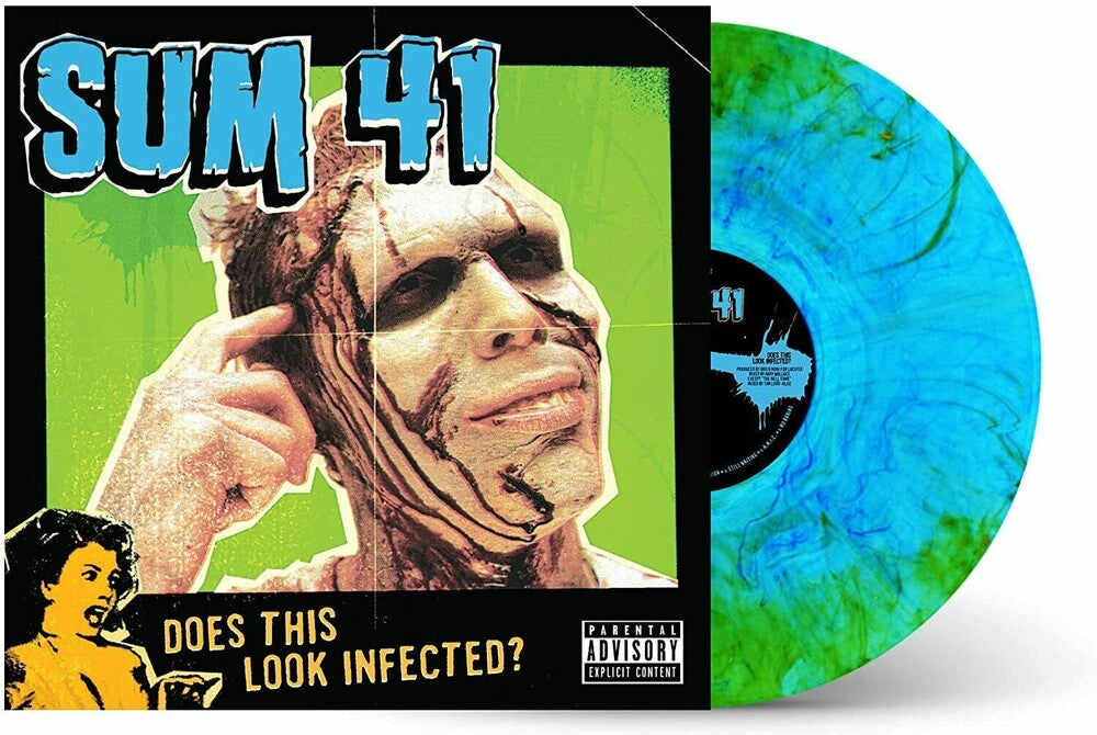 Sum 41 | Does This Look Infected (Limited Edition, Blue Swirl Vinyl 180 Gram Vinyl) [Import] | Vinyl
