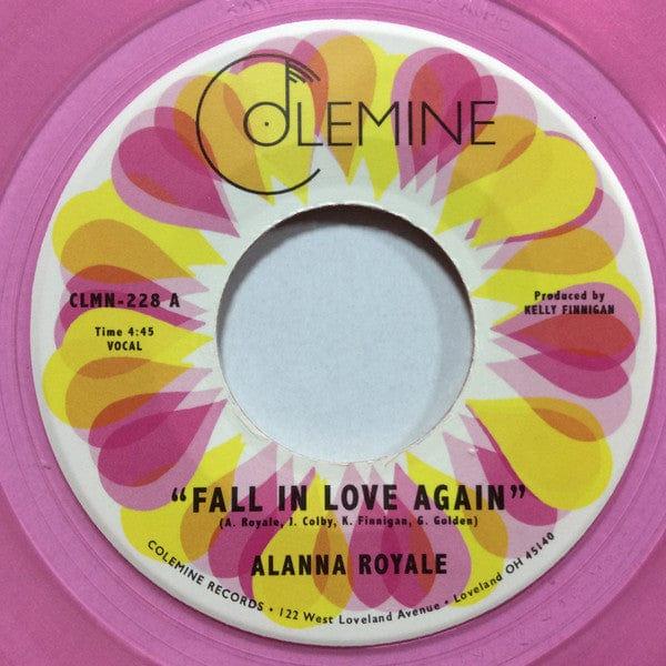 Alanna Royale | Fall In Love Again - Transparent Pink (Clear Vinyl, Pink) (7" Single) | Vinyl