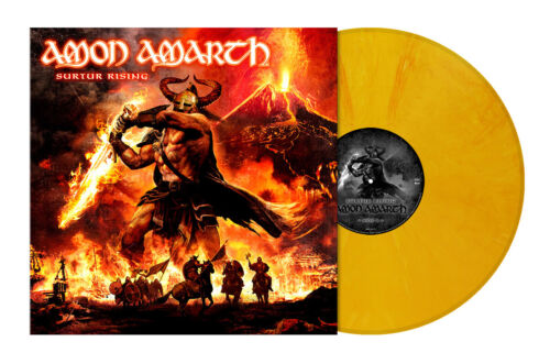 Amon Amarth | Surtur Rising (Limited Edition, Sun Yellow Marble) [Import] | Vinyl - 0