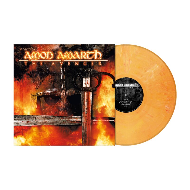 Amon Amarth | The Avenger (Limited Edition, Pastel Orange Marble) [Import] | Vinyl - 0