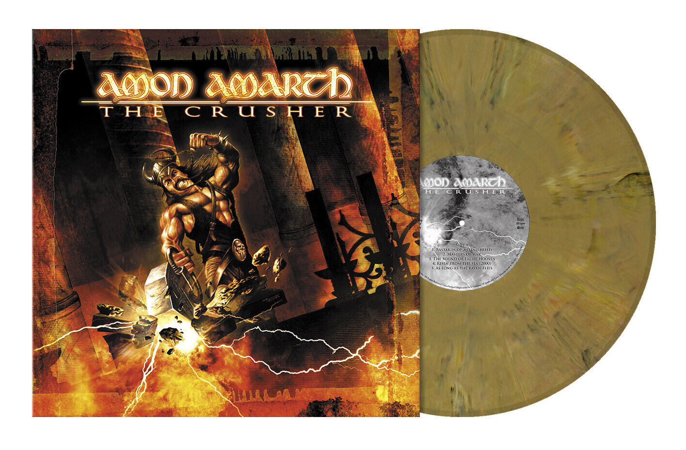 Amon Amarth | The Crusher (Limited Edition, Brown & Beige Marble) [Import] | Vinyl - 0