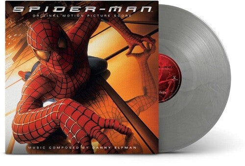 Danny Elfman | Spider-Man (Original Score) (Colored Vinyl, Silver, 180 Gram Vinyl, Gatefold LP Jacket, Poster) | Vinyl