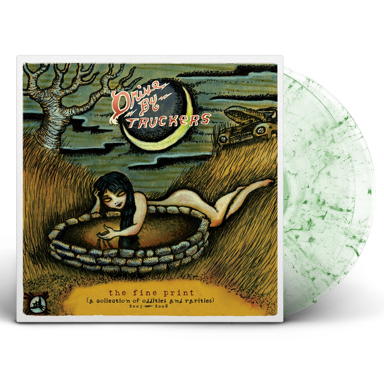 Drive-By Truckers | The Fine Print (Gatefold LP Jacket, Limited Edition, 180 Gram Vinyl, Clear Vinyl, Green) (2 Lp's) | Vinyl