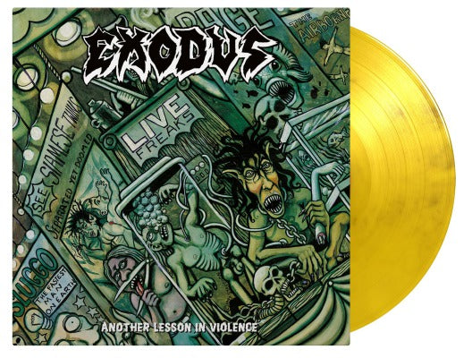 Exodus | Another Lesson In Violence (Limited Edition, 180 Gram Vinyl, Colored Vinyl, Yellow & Black Marble) [Import] (2 Lp's) | Vinyl - 0