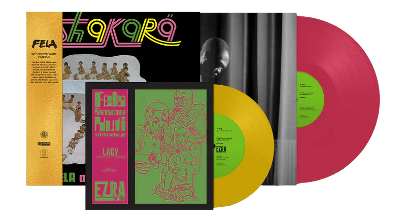 Fela Kuti | Shakara (Colored Vinyl, Pink, Yellow, With Bonus 7", Anniversary Edition) | Vinyl - 0