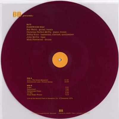 FLEETWOOD MAC | Live At The Record Plant In Sausalito - 15 December 1974 (KSAN-FM) | Vinyl