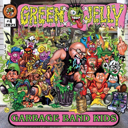 Green Jelly | Garbage Band Kids (Limited Edition, Green & Yellow Splatter Vinyl) | Vinyl - 0