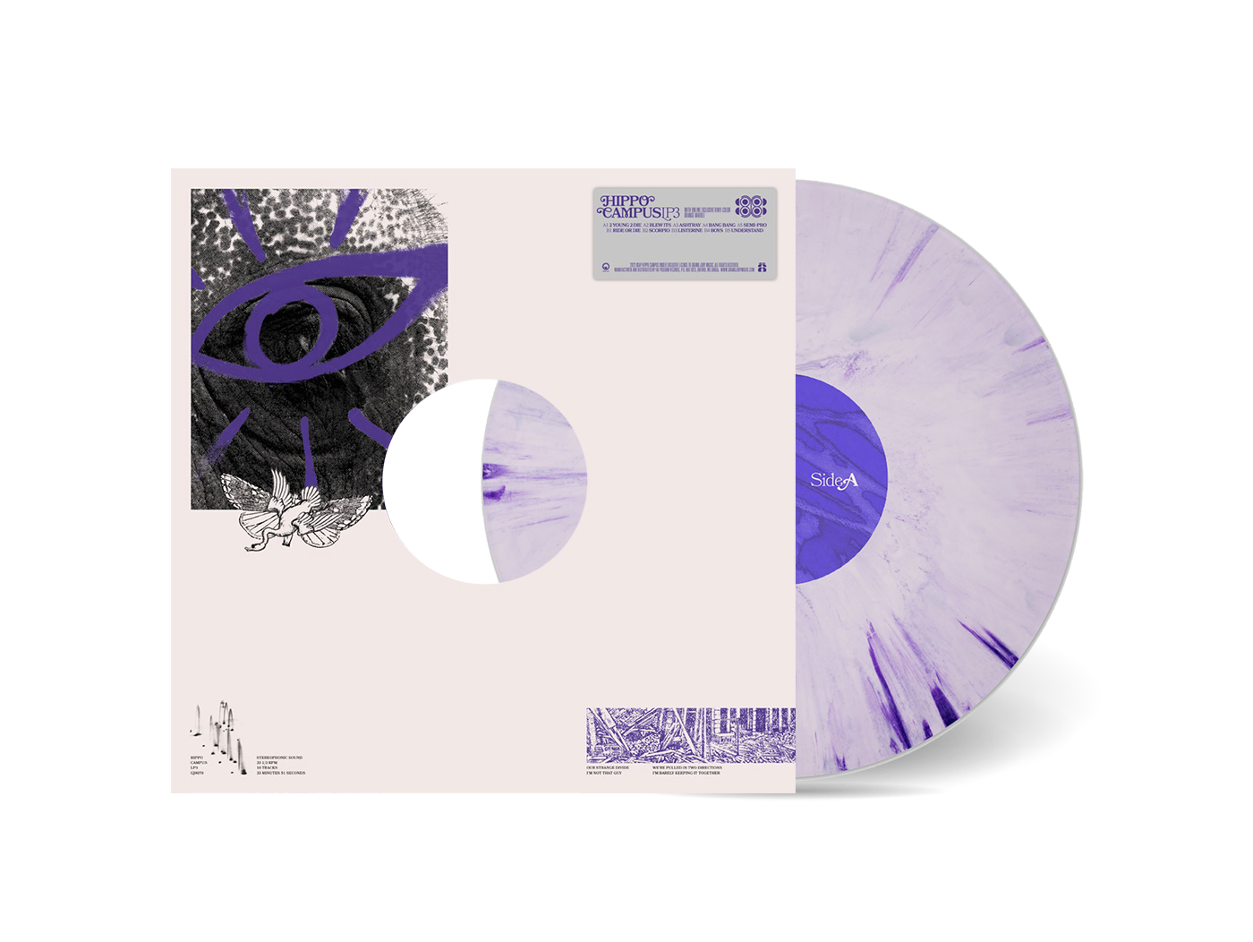 Hippo Campus | Lp3 (Clear Vinyl, Purple, 140 Gram Vinyl, Limited Edition, Indie Exclusive) | Vinyl