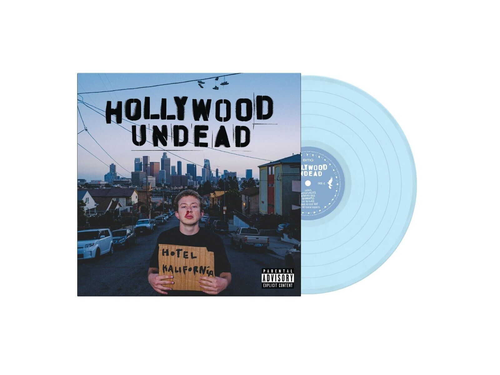 Hollywood Undead | Hotel Kalifornia [Explicit Content] (Indie Exclusive, Baby Blue Colored Vinyl, Deluxe Edition) (2 Lp's) | Vinyl