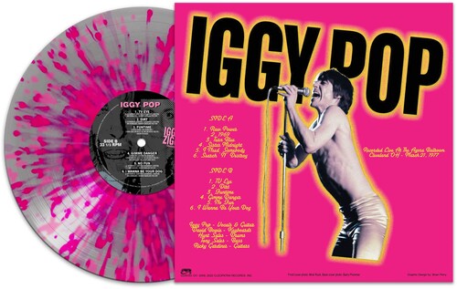 Iggy Pop | Iggy & Ziggy - Cleveland '77 - Silver/ pink Splatter | Vinyl