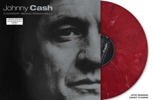 Johnny Cash | A Concert: Behind Prison Walls (Limited Edition, Red, Black, & White Marble Colored Vinyl) | Vinyl - 0
