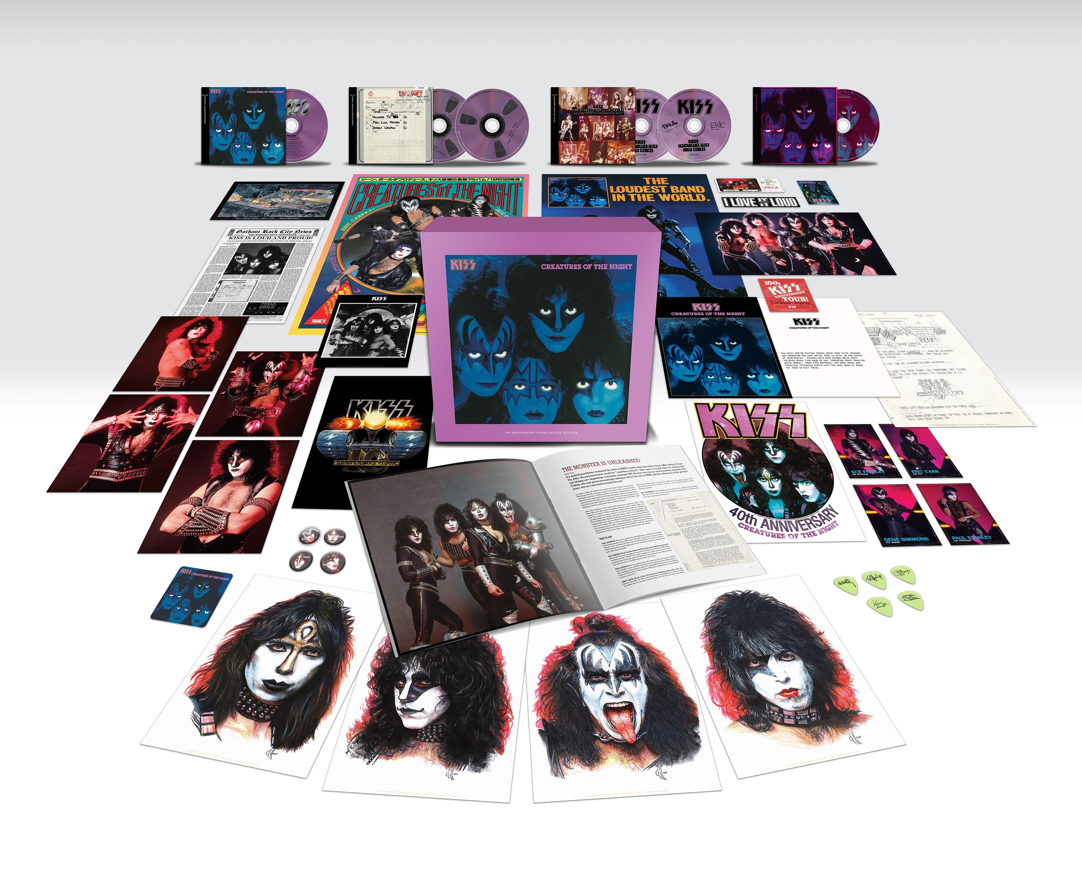 KISS | Creatures Of The Night (40th Anniversary) [Super Deluxe 5 CD/Blu-ray Audio] | CD - 0