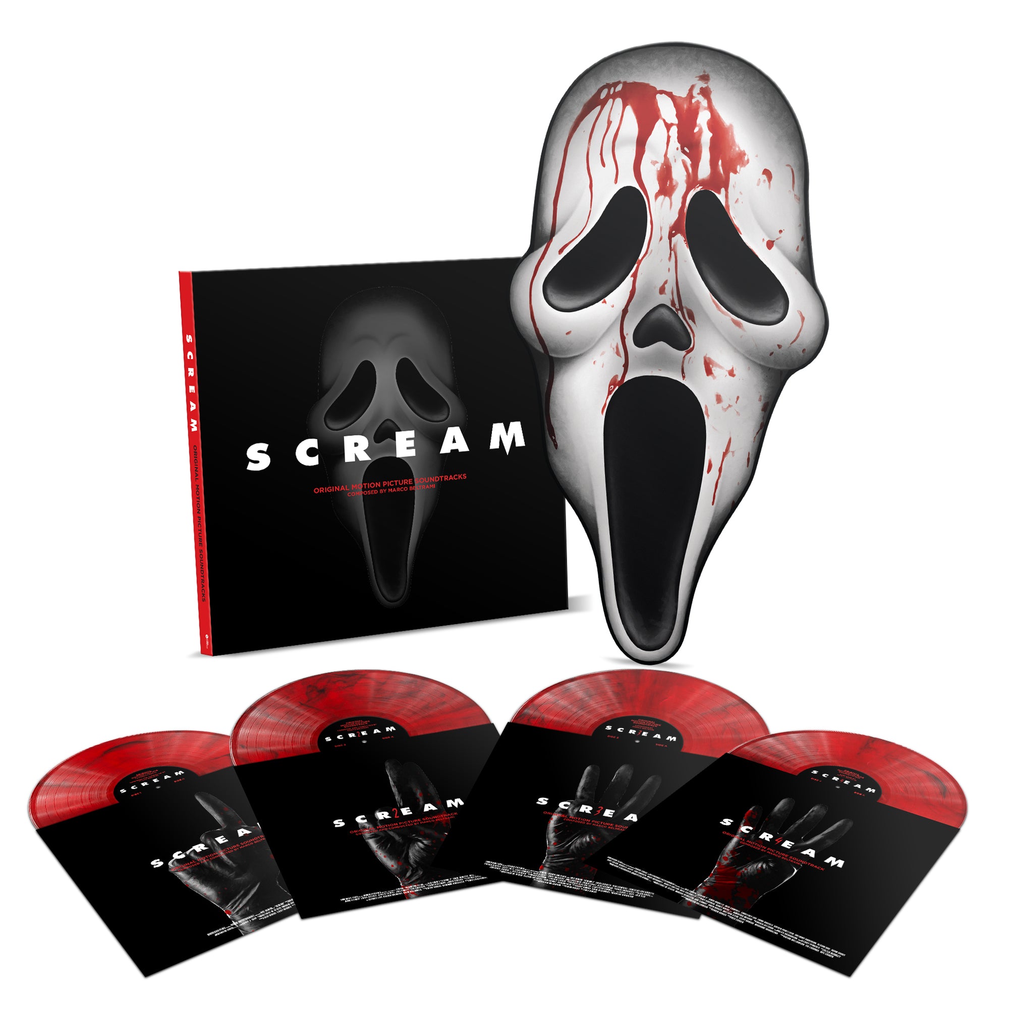 Marco Beltrami | Scream (Original Motion Picture Scores) [Red Marbled 4 LP Box Set] | Vinyl