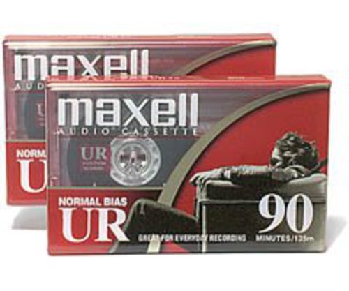 Maxell | Maxell 108527 UR-90 2PK Normal Bias Audio Cassettes 90 Minute With Cases 2 Pack | Cassette - 0