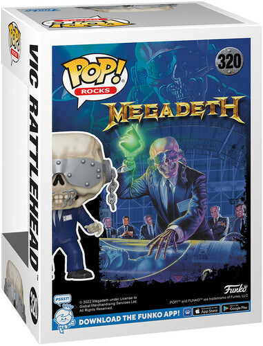 Megadeth | FUNKO POP! ROCKS: Megadeth - Vic Rattlehead (Vinyl Figure) | Action Figure