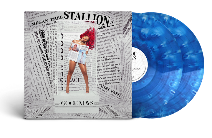 Megan Thee Stallion | Good News [Explicit Content] (Colored Vinyl, Blue, White, Indie Exclusive) (2 Lp's) | Vinyl
