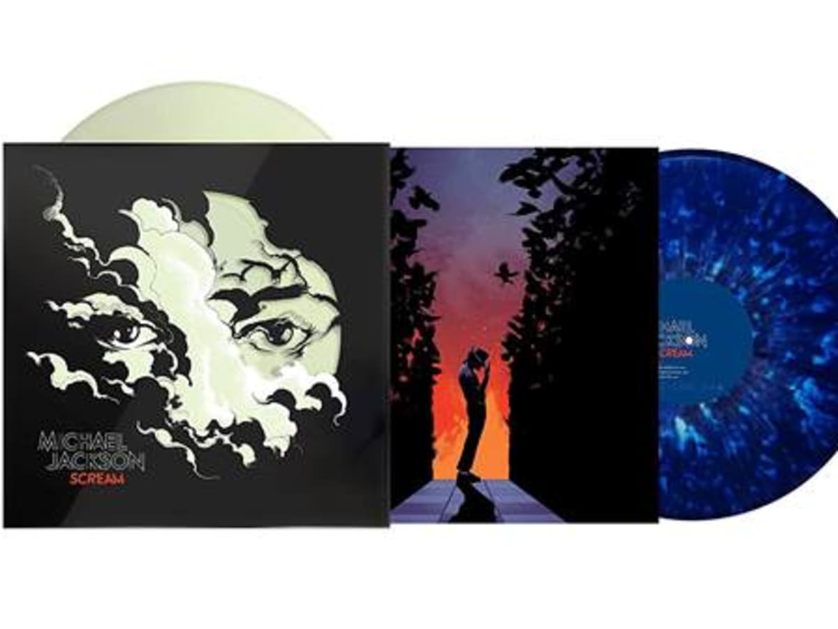 Michael Jackson | SCREAM (Glow in the dark and Translucent Blue w/ Luminous Splatter) | Vinyl-2
