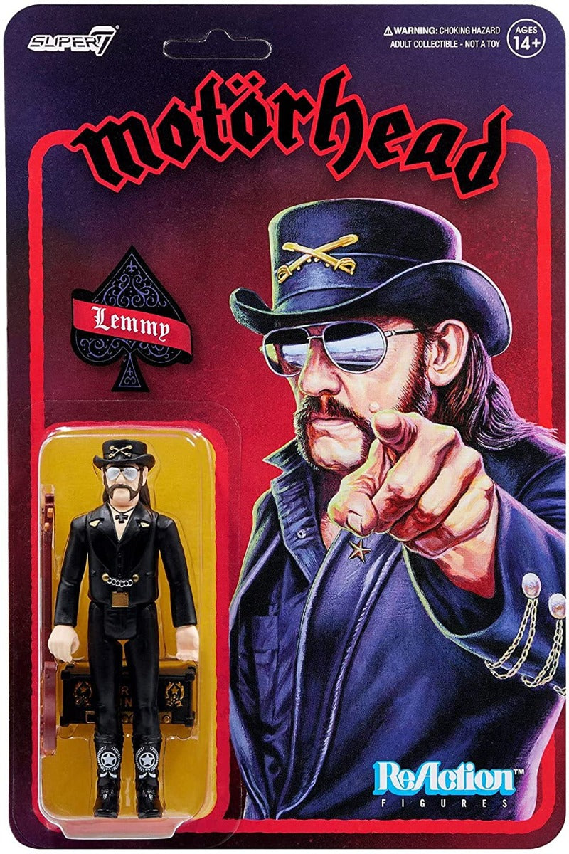 Motorhead | Super7 - Motorhead ReAction Figure - Lemmy Modern Cowboy (Collectible, Action Figure) |