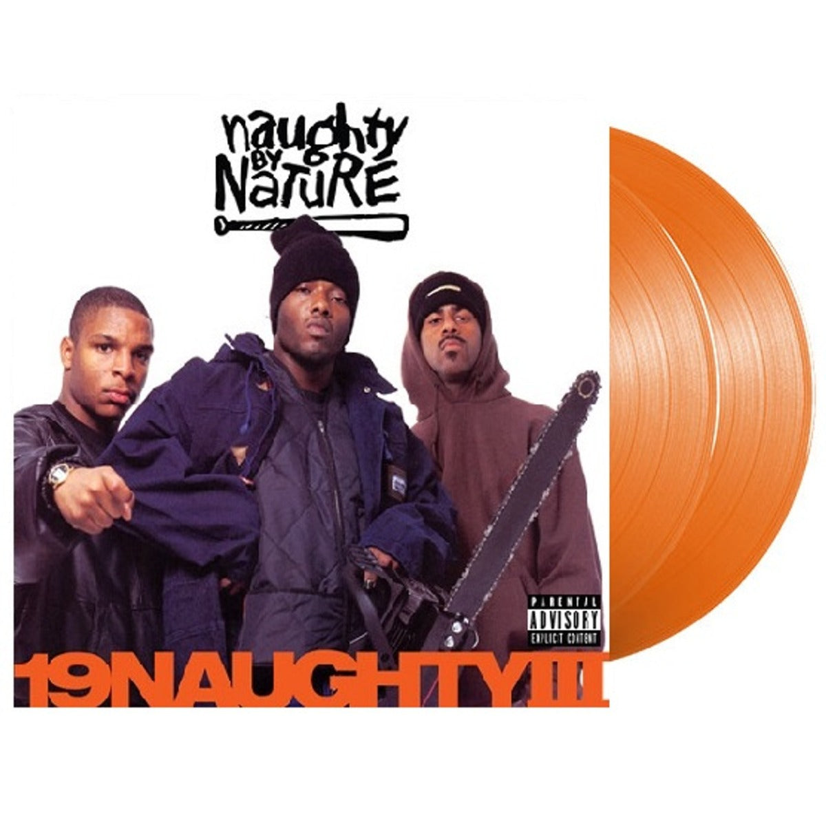 Naughty By Nature | 19 Naughty III: 30th Anniversary Edition [Explicit Content] (Colored Vinyl, Orange, 140 Gram Vinyl) (2 Lp's) | Vinyl