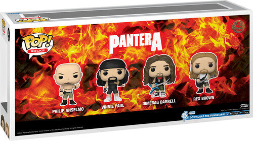 Pantera | FUNKO POP! ROCKS: Pantera - 4pk (Large Item, Vinyl Figure) | Action Figure