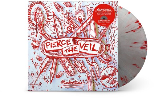 Pierce the Veil | Misadventures (Indie Exclusive, Limited Edition, Colored Vinyl, Red, Silver) | Vinyl