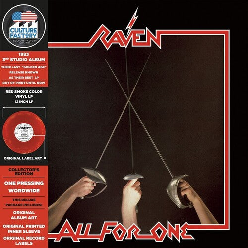 Raven | All For One (Colored Vinyl, Red & Black Smoke) | Vinyl - 0
