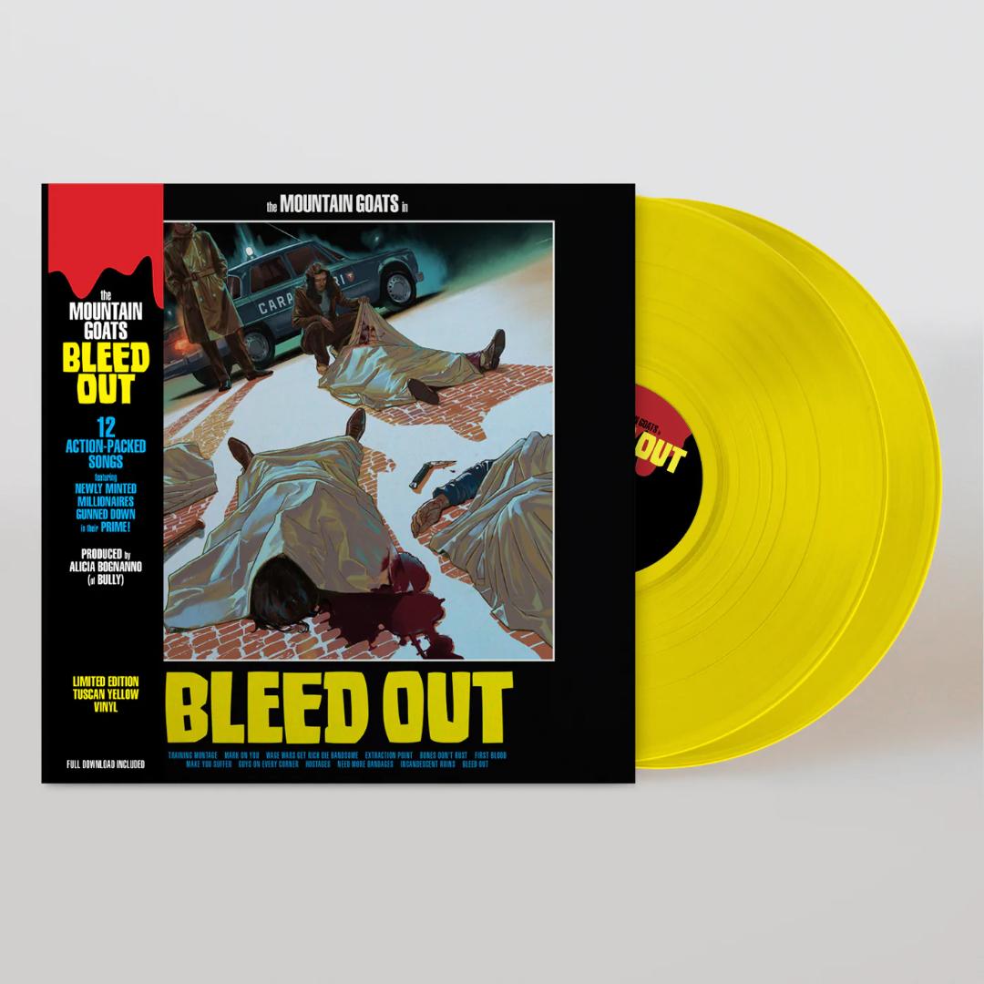 The Mountain Goats | Bleed Out (Colored Vinyl, Yellow, Gatefold LP Jacket, Digital Download Card) (2 Lp's) | Vinyl