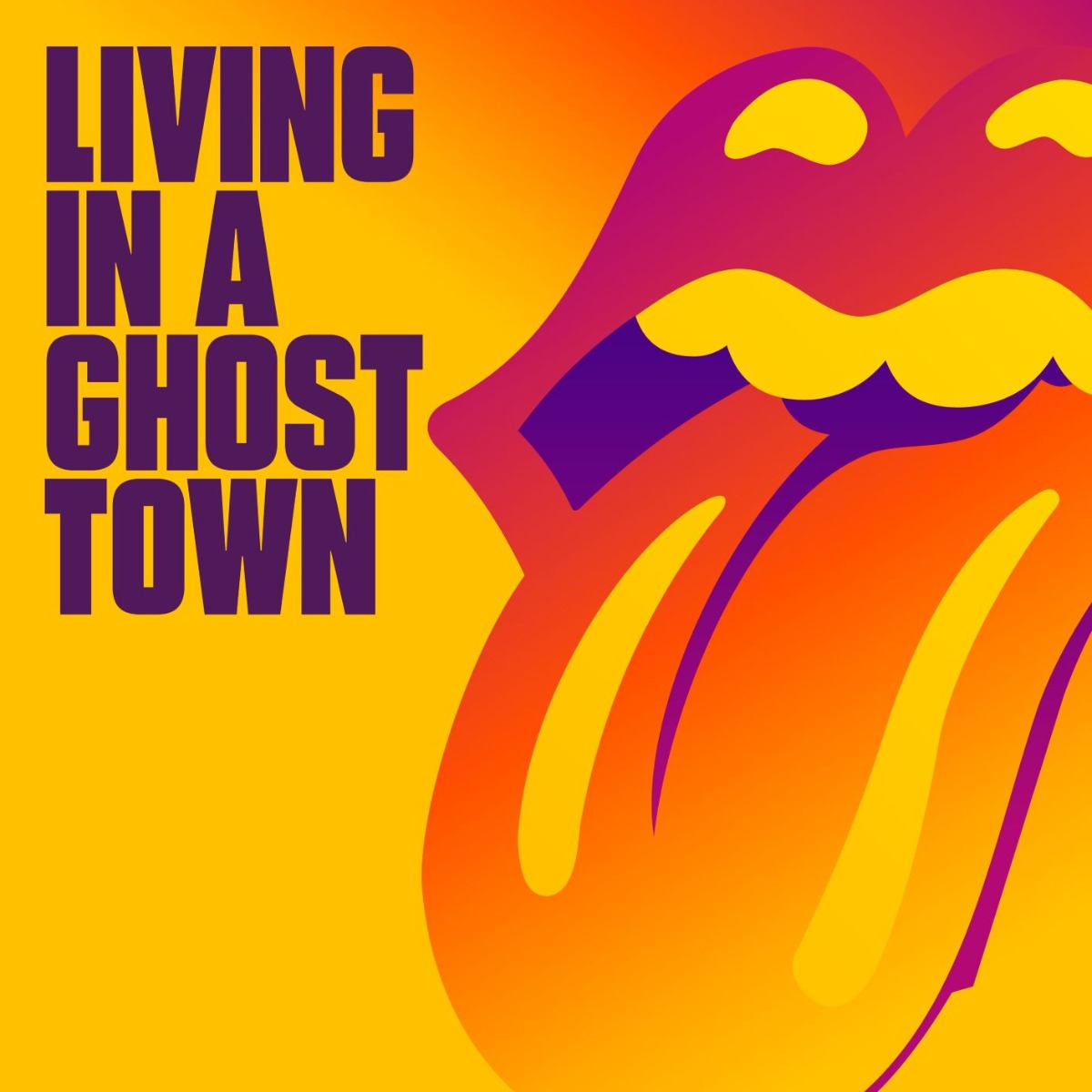 The Rolling Stones | Living In A Ghost Town [10” Orange Vinyl Single] | Vinyl-1